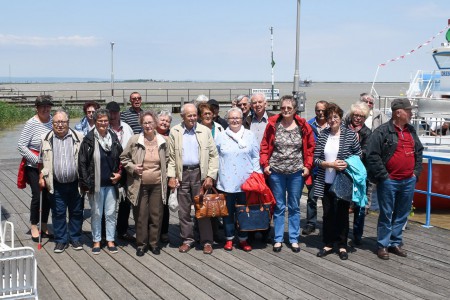 15. Juni 18 Grillen am Schiff, Hafen Fertörákos